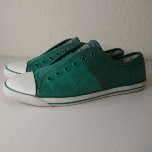 COACH "MIKA LACELESS" SNEAKERS Women's Sz 10B Green - Picture 2 of 13